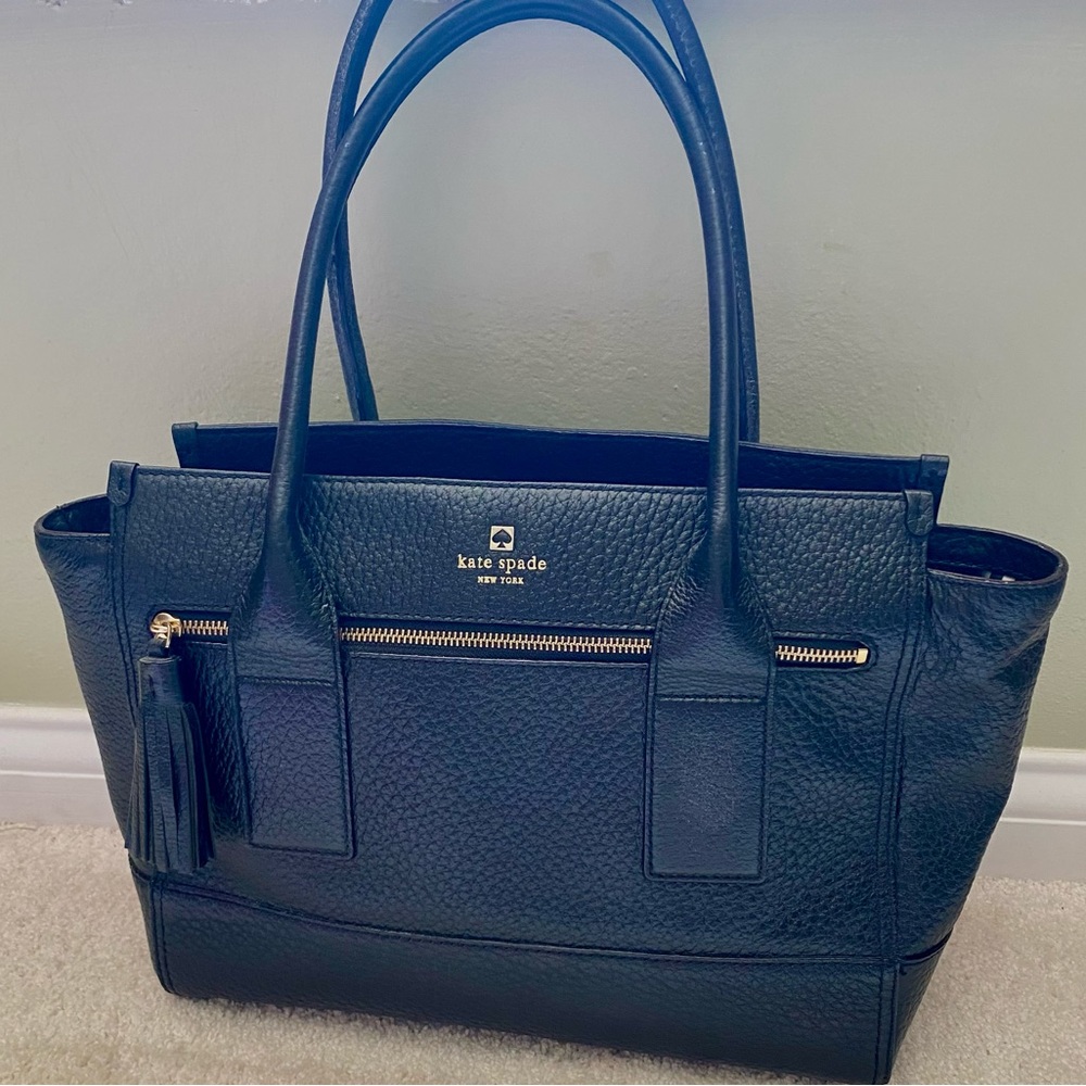 Kate Spade Tote - Black Pebbled Leather